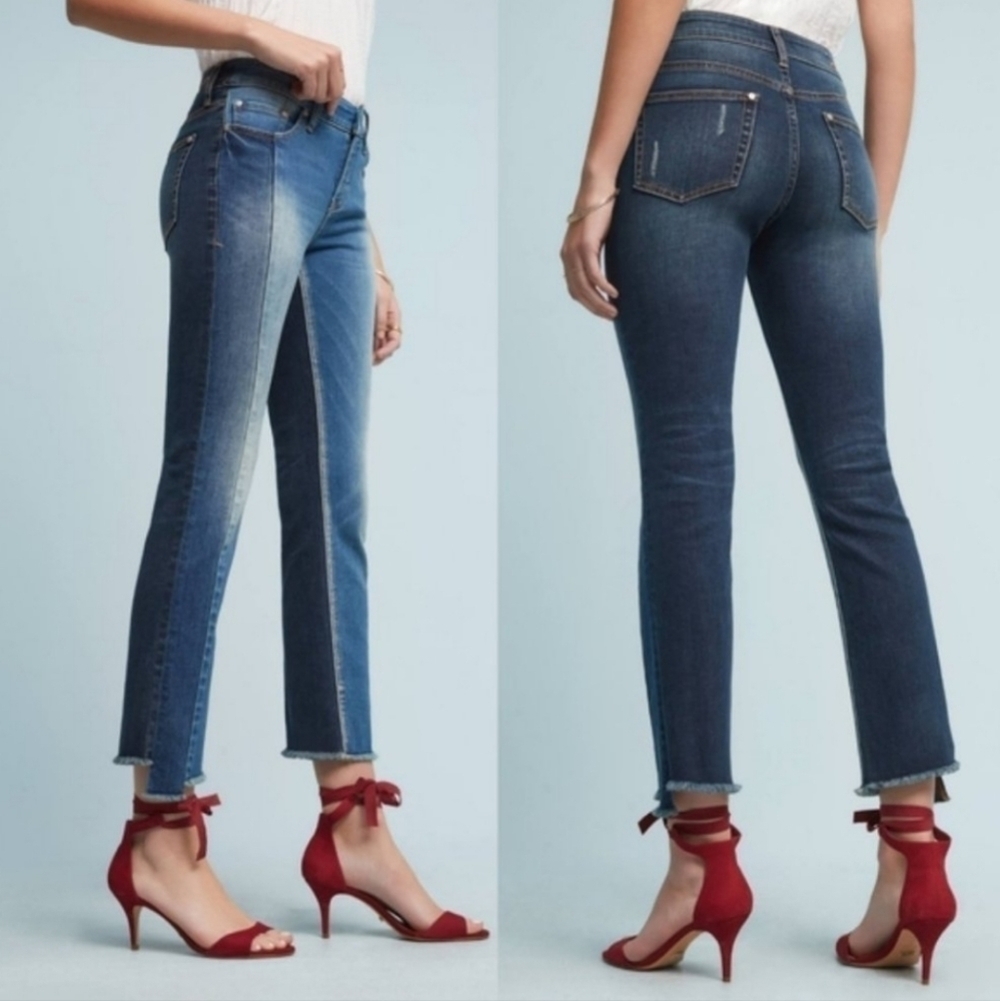 Pilcro And The Letterpress Anthropologie Parallel Patchwork Jeans